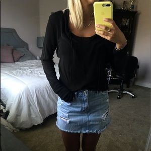 Club Monaco black long sleeve